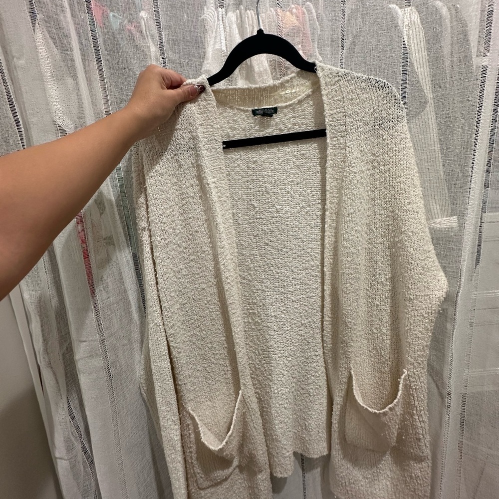 Wild Fable Cream Textured Cardigan